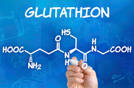 GLUTATHION Cette image illustre la formule chimique du glutathion, également connu sous l'abréviation GSH.